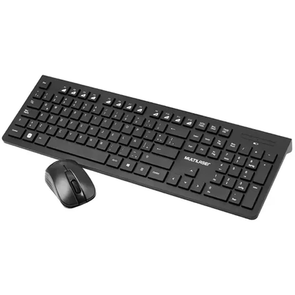 Multilaser Kit teclado y mouse inalambrico TC502 Negro