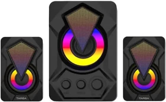 Parlantes Gamer USB Targa Diamond Pro 8W USB 2.1 LED