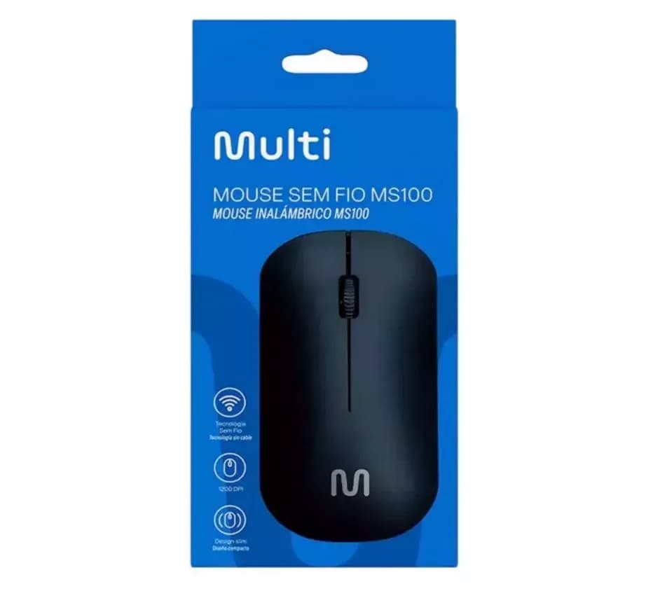 Mouse inalambrico multilaser Ms100