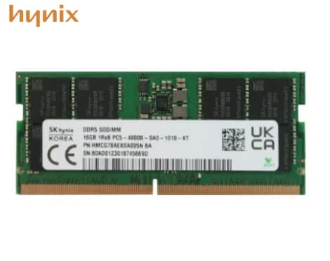 Memoria RAM 1x 16GB Hynix SO-DIMM DDR5 5600MHz PC5-38400