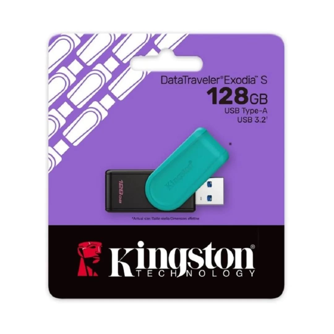 Pendrive Kingston Dtxs 128GB Twist Negro/turquesa 3.2