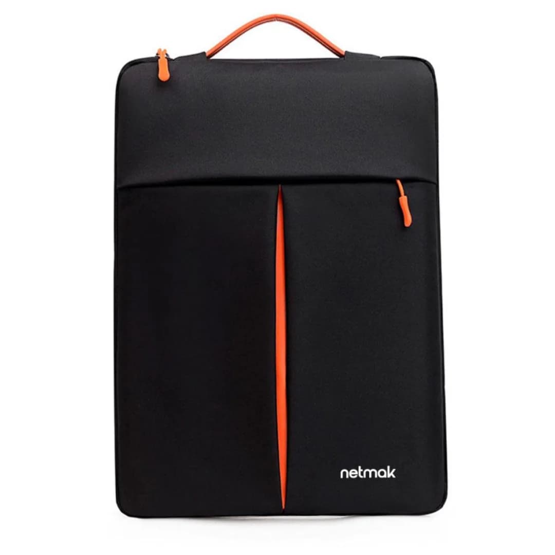 Funda para Notebook Netmak NM-FN16 15.6″ 38X27CM C/manija y Bolsillo Frontal Tela Oxford (nylon) Negro