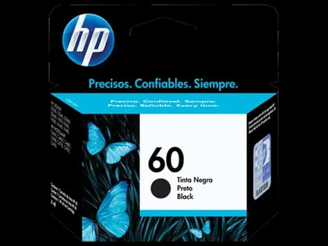 Cartucho original HP 60 negro