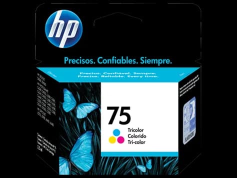 Cartucho HP 75 original de media carga