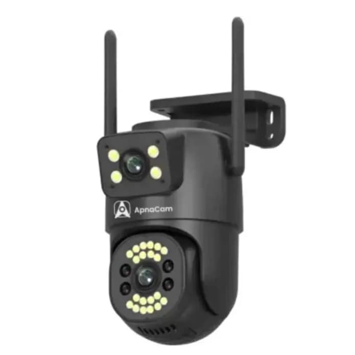 Camara Ip Wifi Doble Lente 360 Grados Dual Sensor Vision Nocturna Exterior