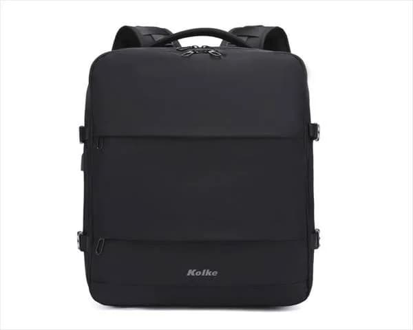 Mochila Kolke KVM-654 Antirobo Journey Cable Ext USB Compartimientos Estancos Notebook 17 Negro