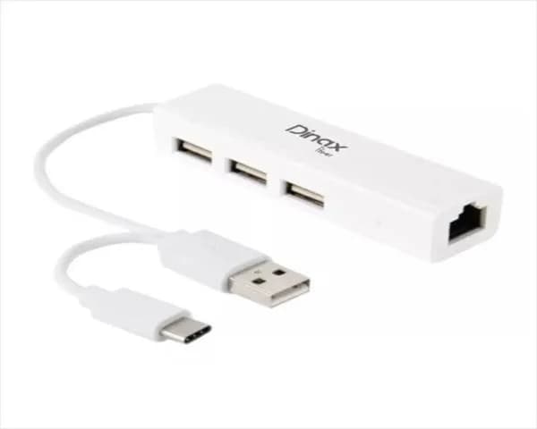Conector Dinax DXCONUSB31 3 Entradas USB y 1 Entrada Lan