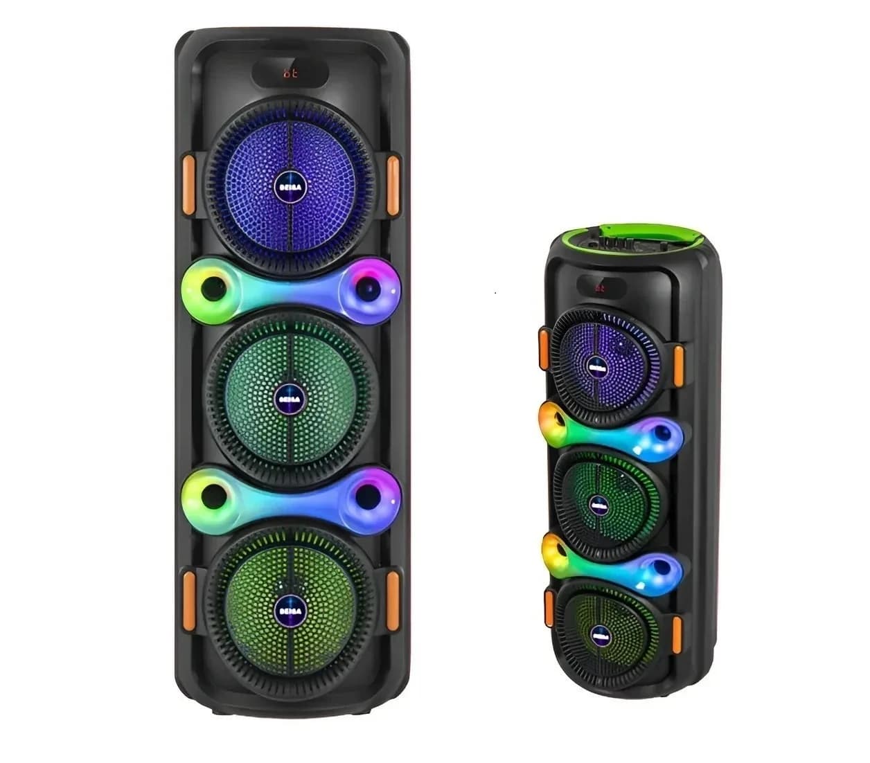 Parlante Seisa YX-H8306 Bluetooth 8" X3 con Microfono Inalambrico