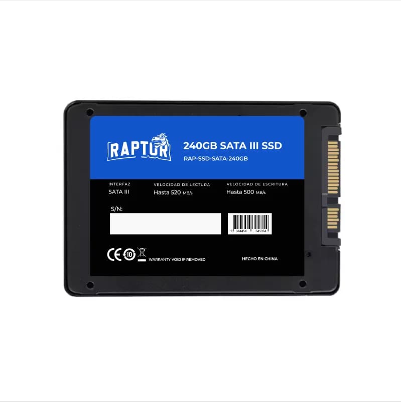 Disco Ssd Raptor 240GB Legacy Sata Iii 6GB/S 2.5" 7MM