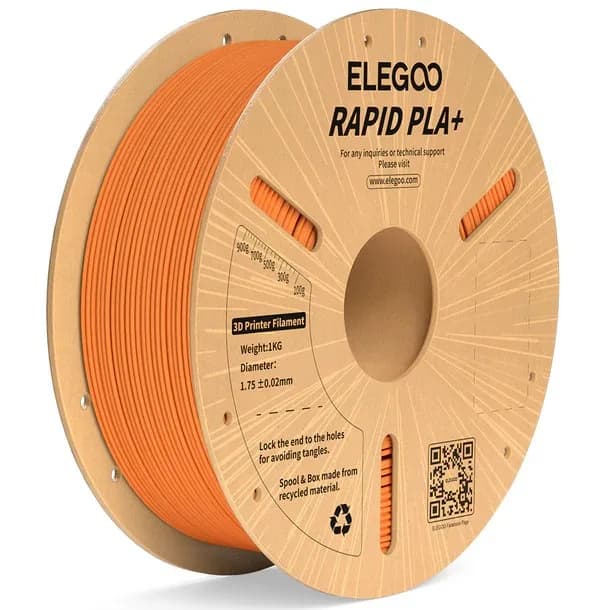 FILAMENTO ELEGOO RAPIDO PLA+ -1.75mm-1KG- NARANJA 600 mm/s