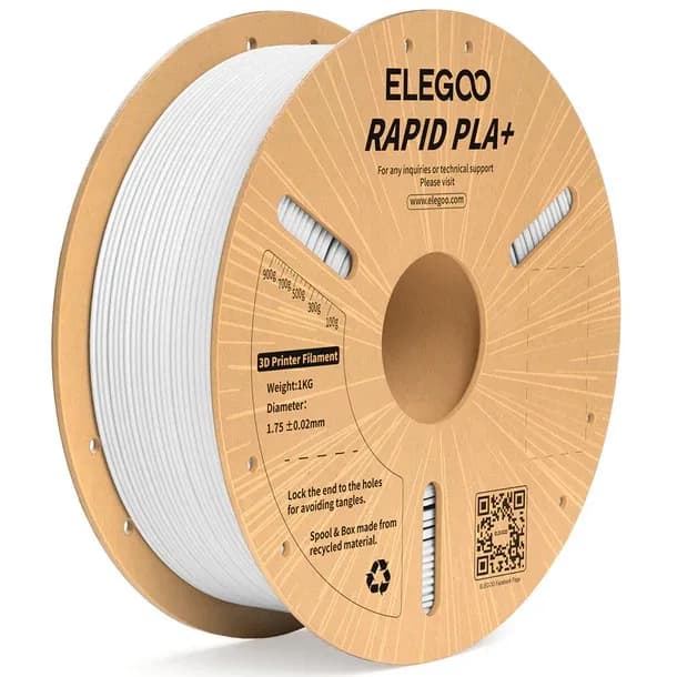 FILAMENTO ELEGOO RAPIDO 600mm/s PLA+ -1.75mm-1KG-BLANCO