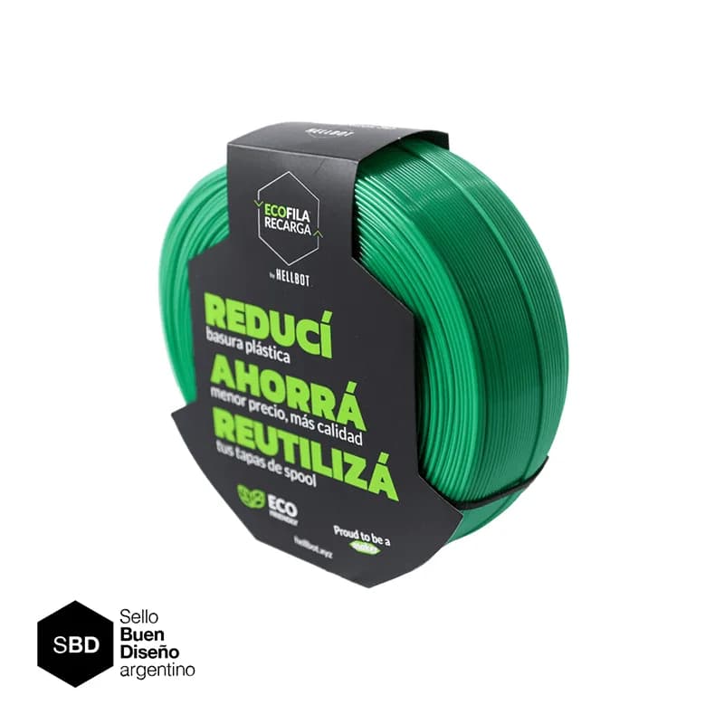 Recarga Ecofila Hellbot PLA – Verde
