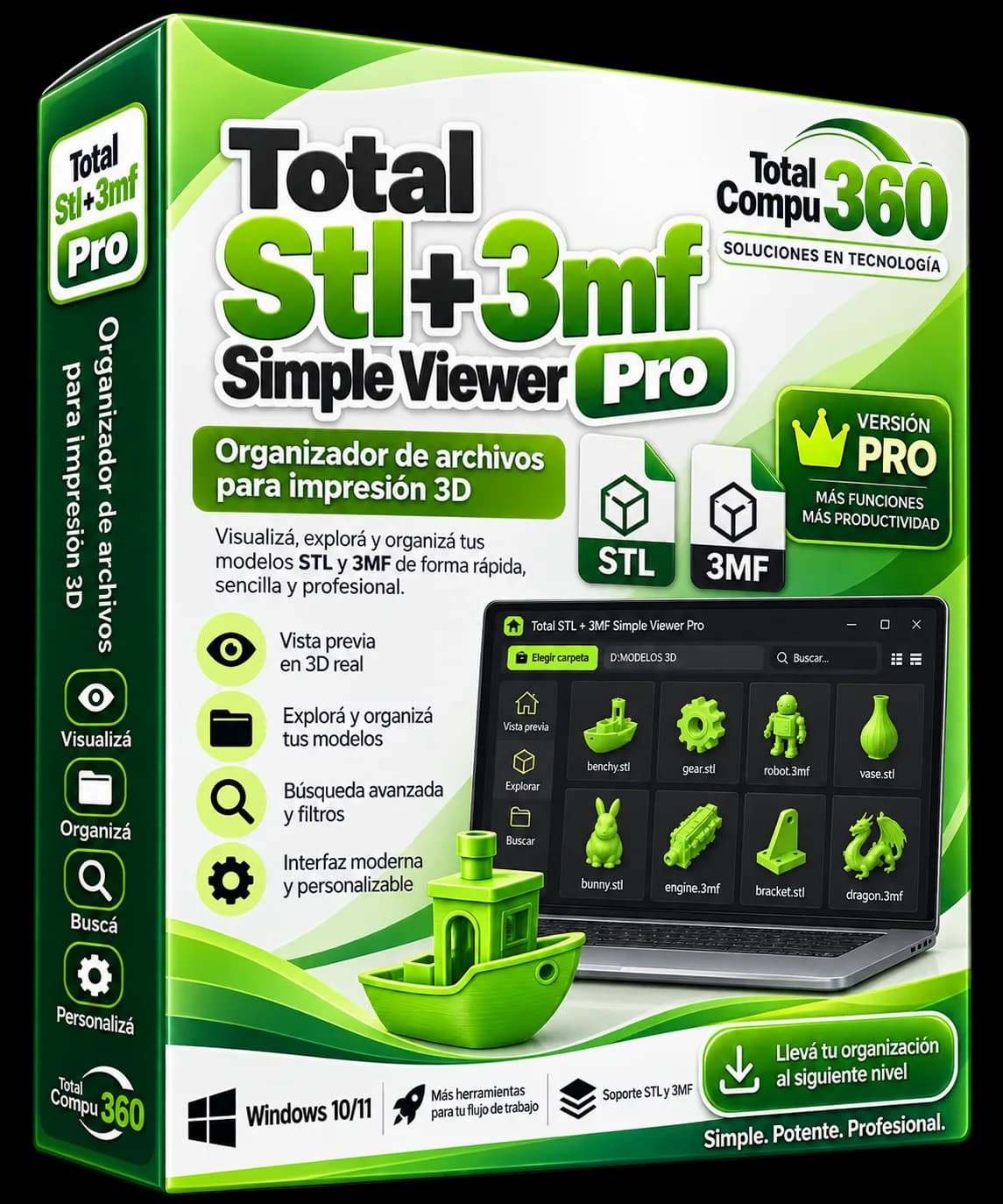 Total STL + 3MF · Simple Viewer Pro
