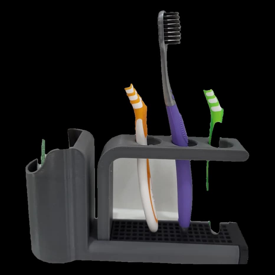 Soporte Organizador para Cepillos y Pasta Dental - Impresion 3D