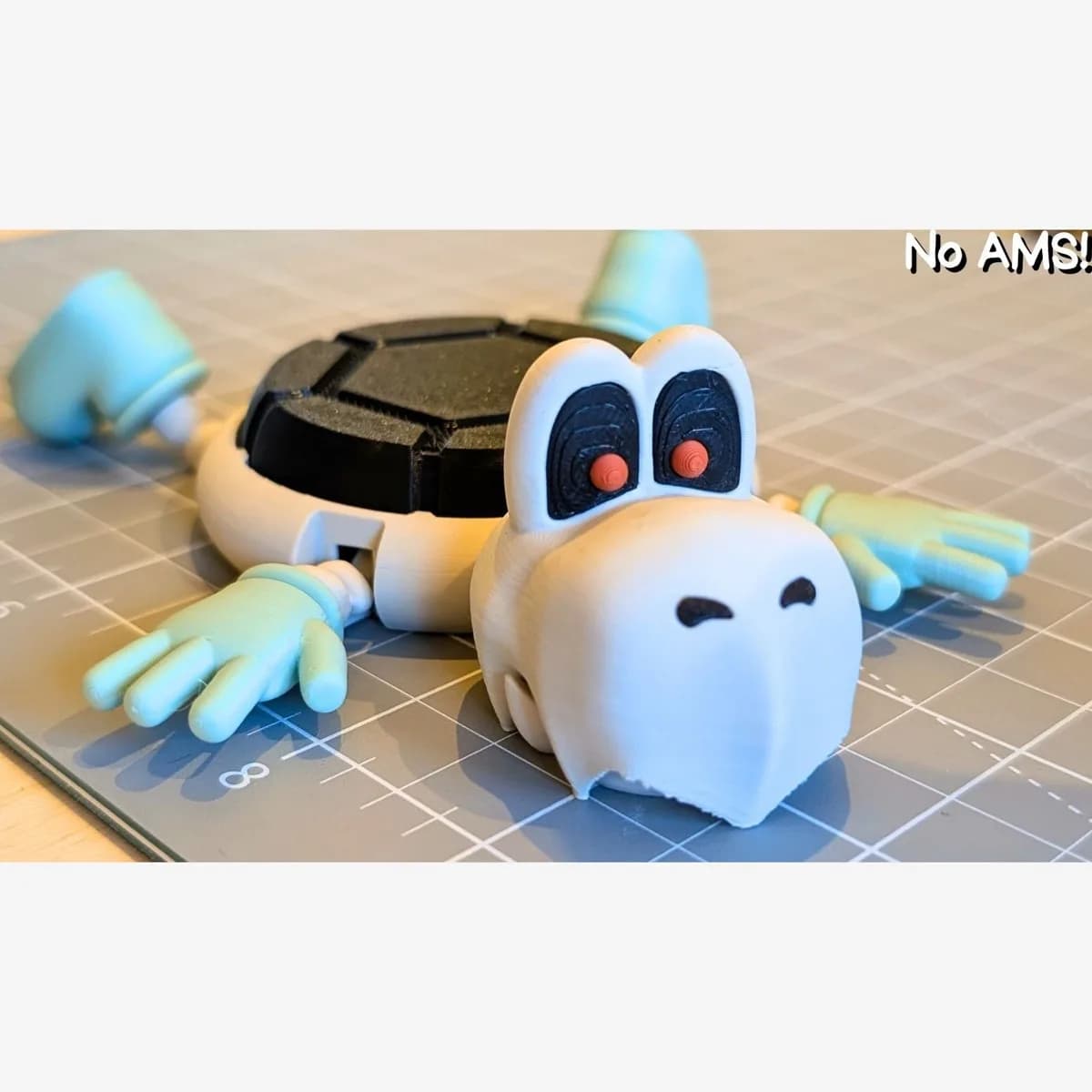 Posavasos Articulado Dry Bones (Koopa esqueleto) - Impresion 3D
