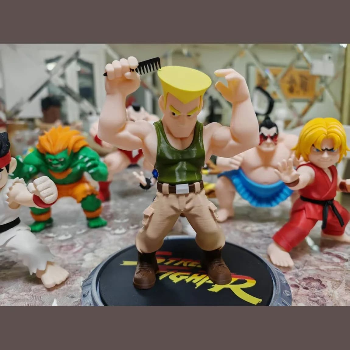 GUILE - Street Fighter II (Figura Armable 3D)