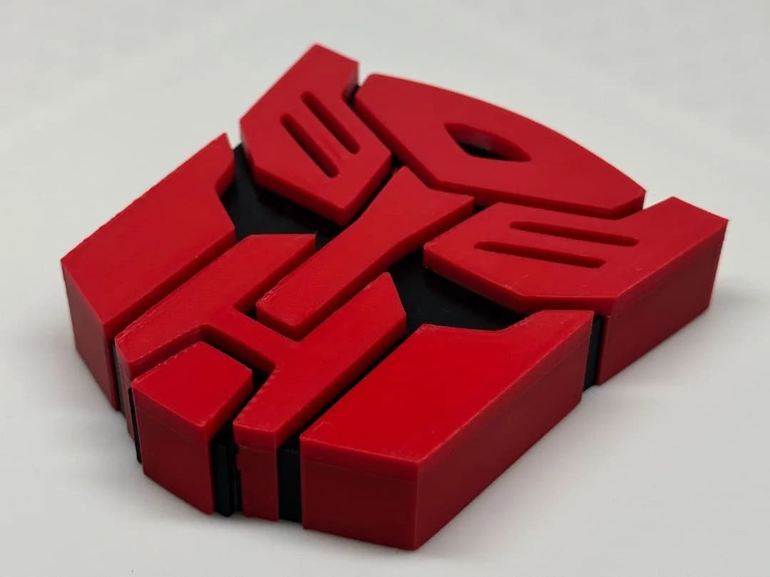 Emblema Autobot inspirado en Transformers - Impresión 3D en PETG