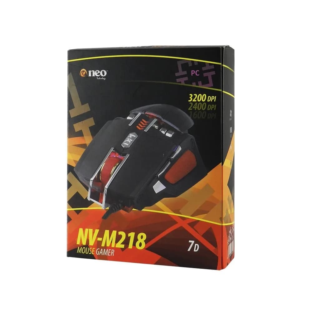 Mouse Gamer Neo M218 Black 7D