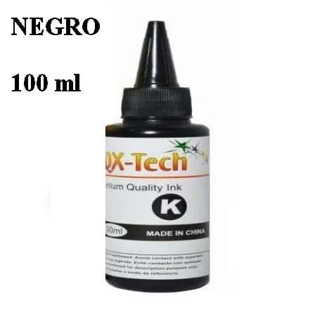Tinta AQX Tech EPSON de 100cc - Color Negro