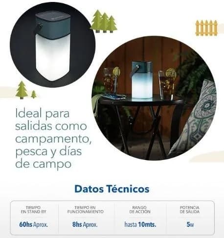 Parlante Bluetooth con Linterna (2 en 1) resistente al agua - Verbatin