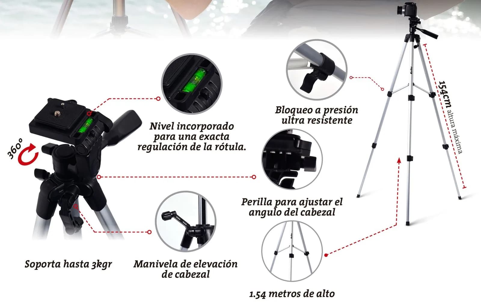 Trípode para Cámara Digital KAV-108