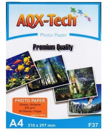 Papel fotográfico brillante A4 de 200gr por 100 hojas