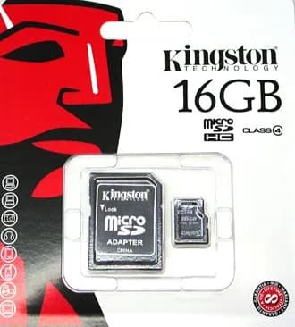 Memoria MicroSD 16GB Kingston clase 10