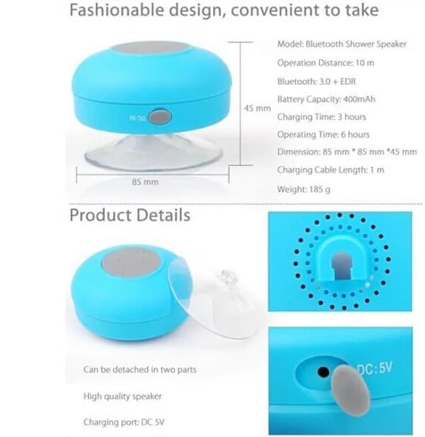 Parlante Bluetooth Waterproof Bts 06