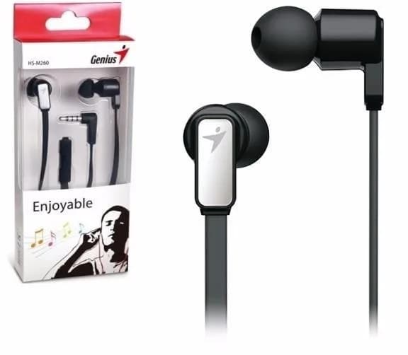 Auricular Genius In Ear Manos Libres Hs- m260 Black