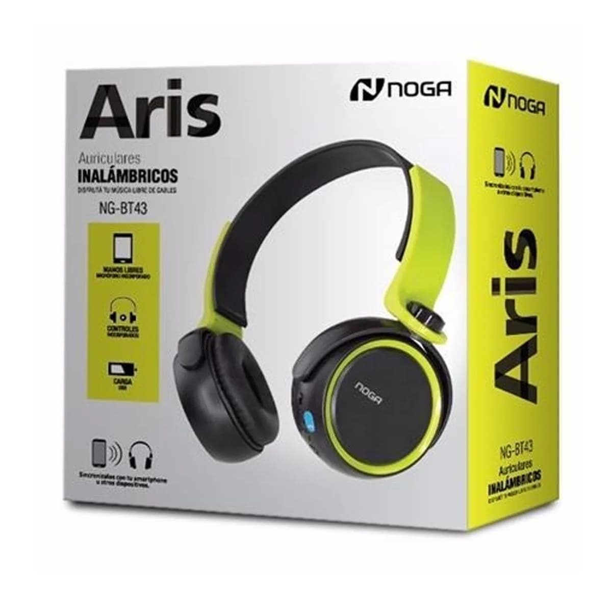 Auricular Bt Aris NOGANET NG-BT43
Verde