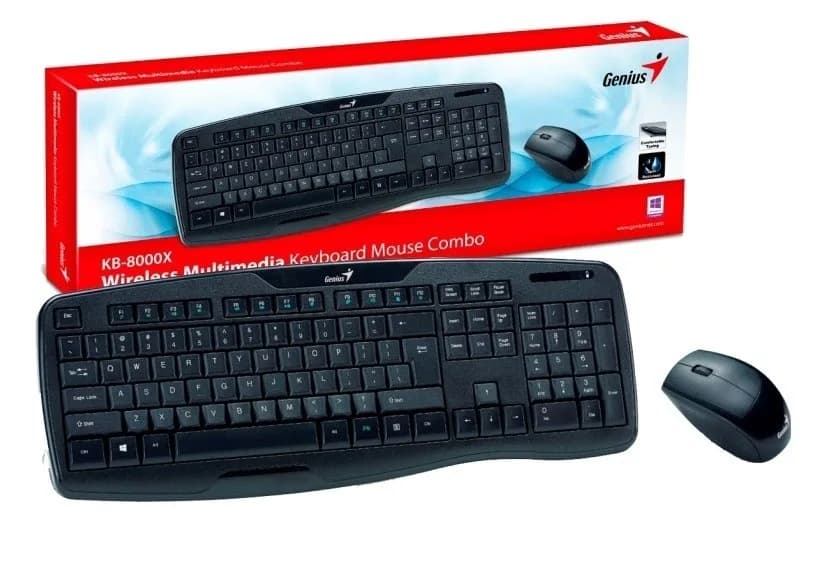Kit teclado y mouse inalámbricos genius KB-8000X