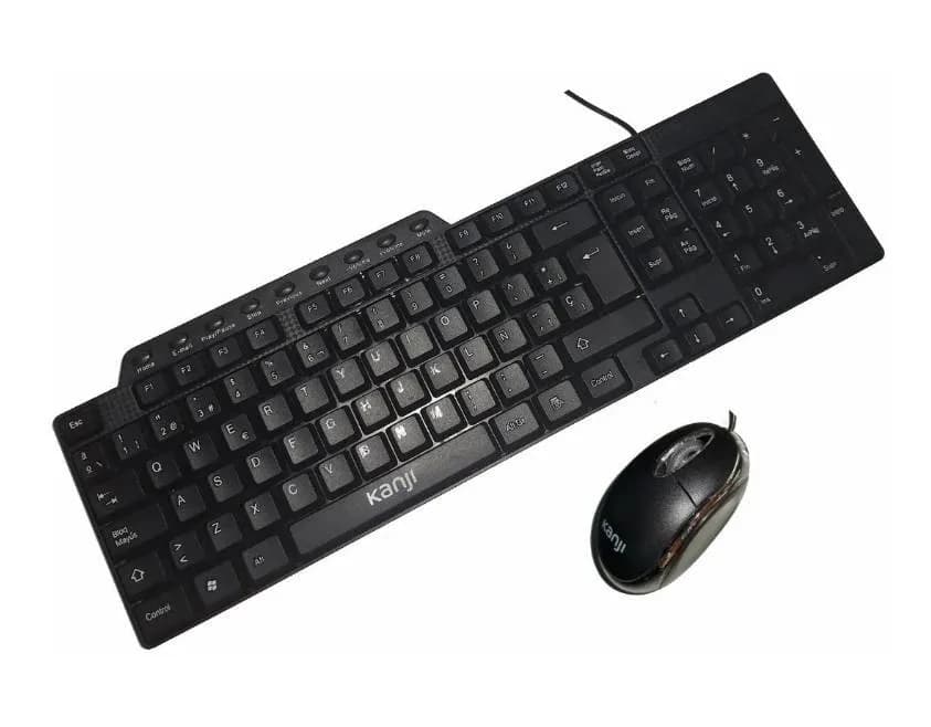 Teclado Multimedia y Mouse Usb Kanji Kj- tecmou003 Lz