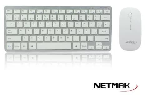 Kit Teclado Y Mouse Inalambrico Slim Usb Netmak Nm Kb-570w
