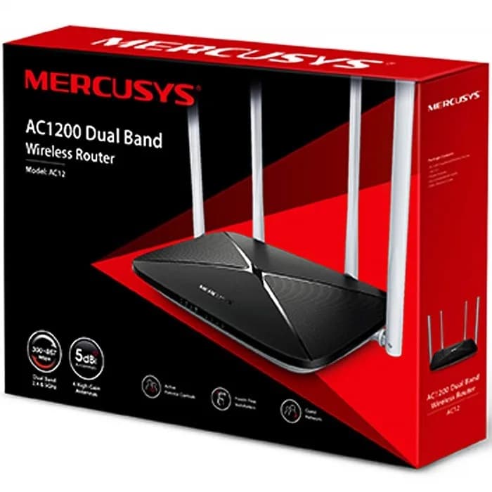 Router Wireless Mercusys AC12 Dualband AC1200