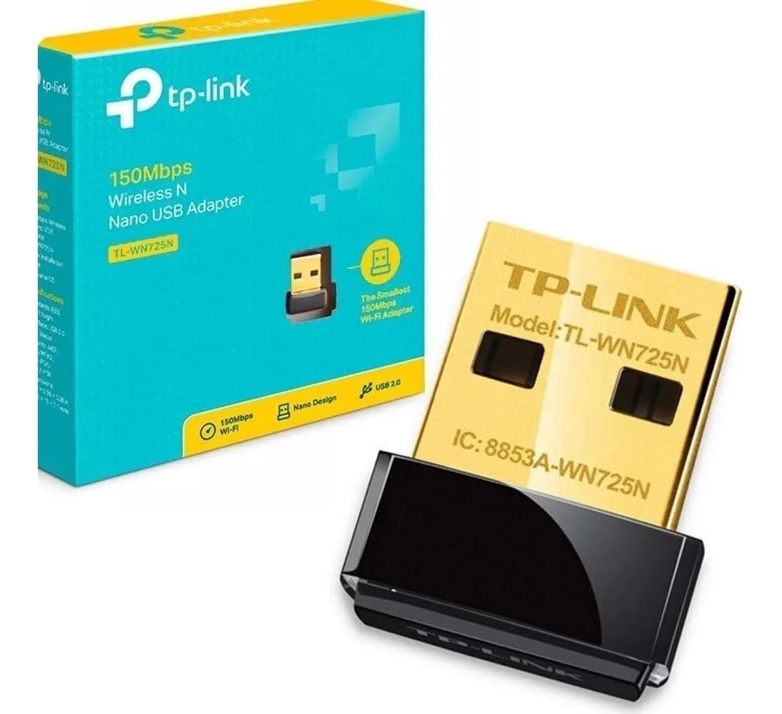 Placa Red Usb Tp- Link Tl-Wn725N Wireless Adaptador Nano 150Mb
