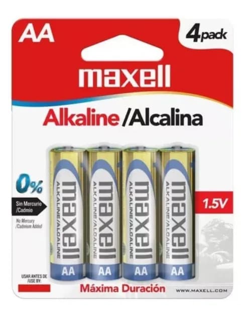 Pilas alcalinas blister x4 AAA - Maxell