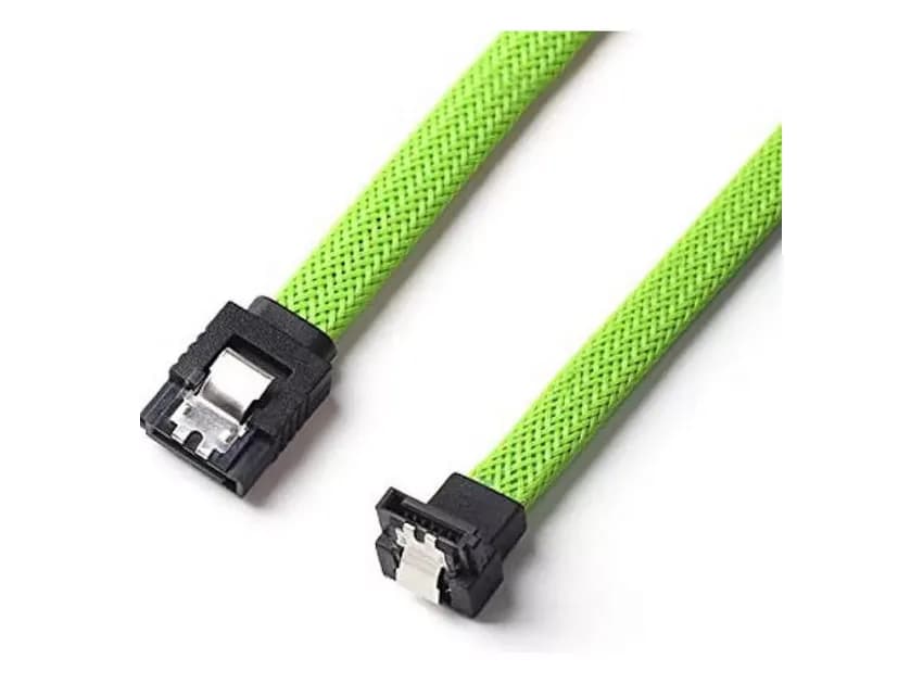 Cable Sata 3 Datos 6gbps 80cm Ssd Hdd Dvd Traba Metálica