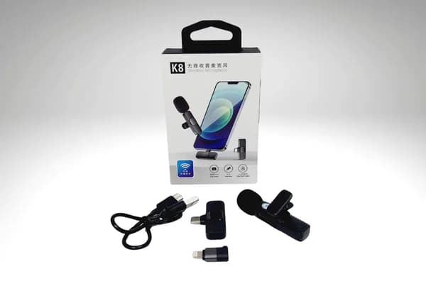 Micrófono Corbatero Inalámbrico Para Celular Omnidireccional