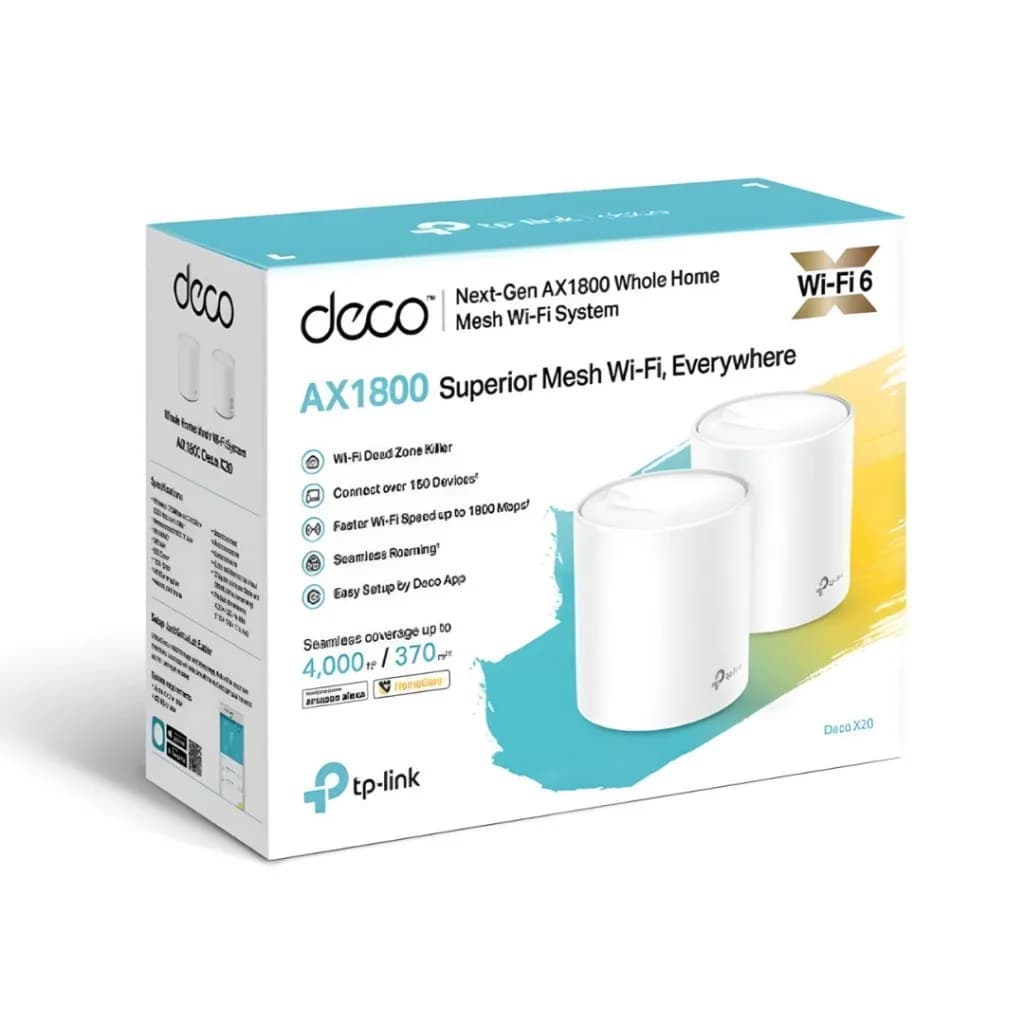 Access Point Tp-link Deco X20 Pack X 2 Mesh Wifi 6/GIGA/AX1800 Dual Band