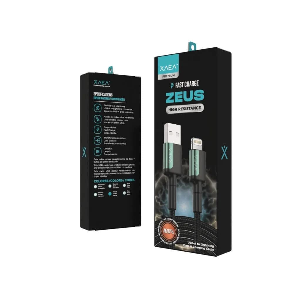 Cable USB Lightning MODX-104 – Zeus – Xaea – Verde
