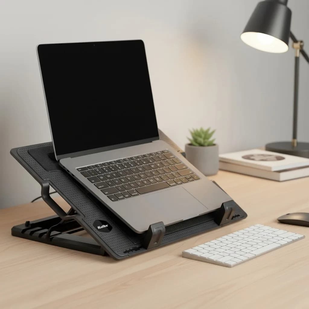 Base Notebook Cooler Kolke KVC-585 Negro 1 Ventilador Silencioso 9 a 17"