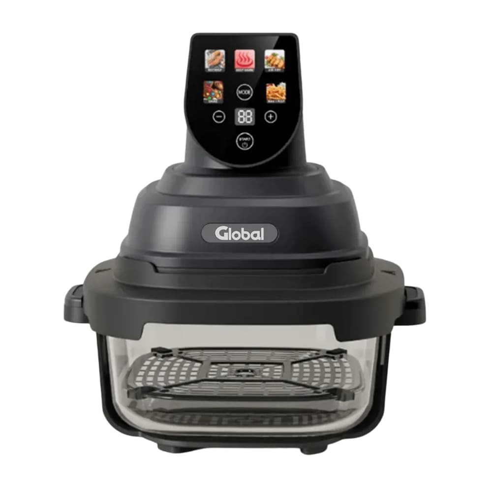 Freidora de Aire Global Crispy con Display 4L + 1.5L Negro