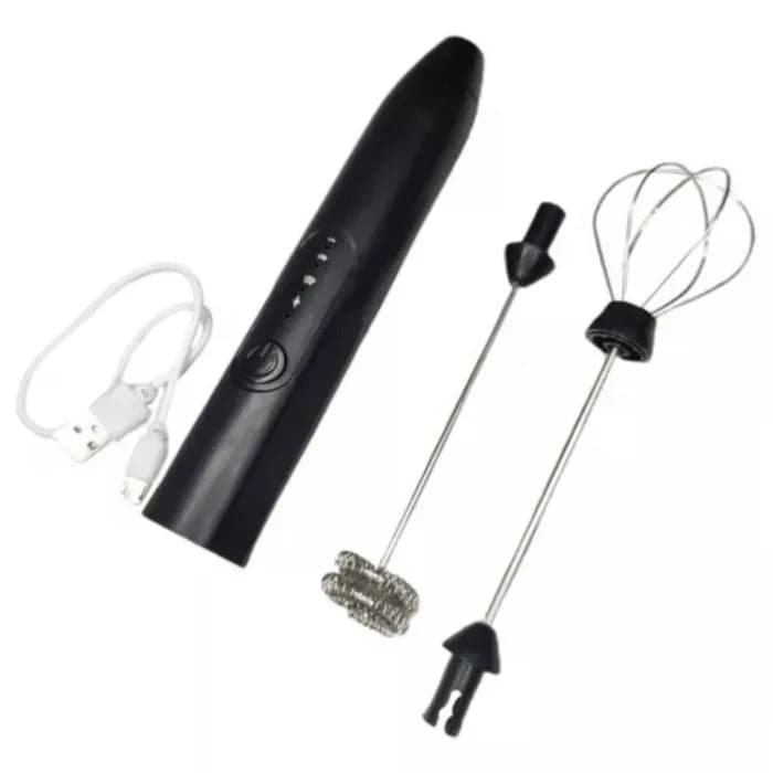 Batidor Espumador Eléctrico 2 en 1 Recargable USB D03