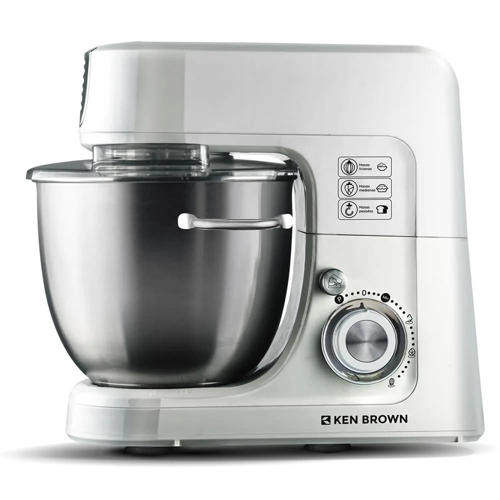 Batidora con Bowl Ken Brown KH-800 4.5L 800W 10 Vel + Turbo Blanca