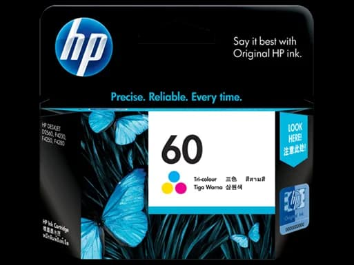 Cartucho original HP 60 color