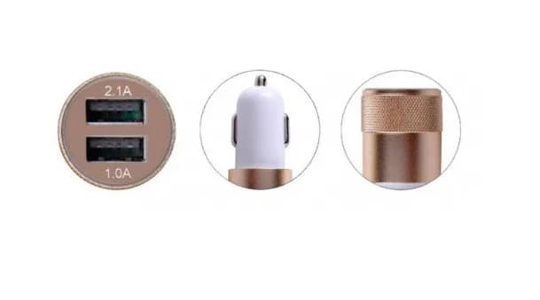 Cargador 12v a 5v dual USB para auto