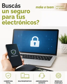 ¿Buscás un seguro para tus electrónicos? Contratá tu seguro con productores matriculados